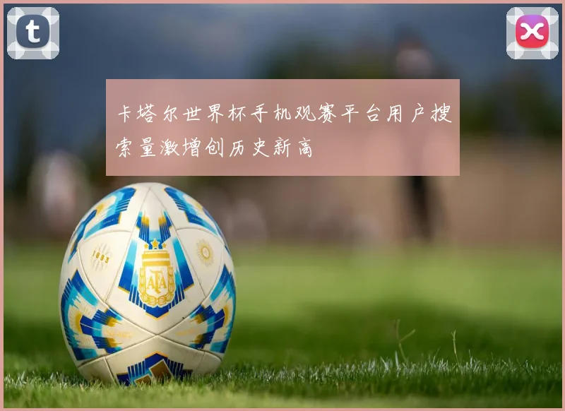 卡塔尔世界杯手机观赛平台用户搜索量激增创历史新高